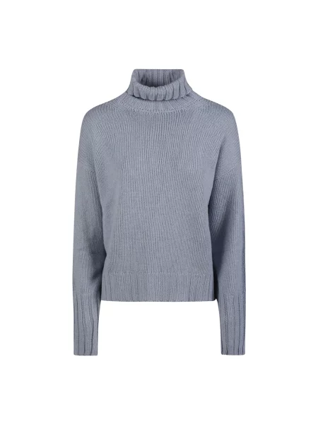 Sweter z golfem Aragona niebieski