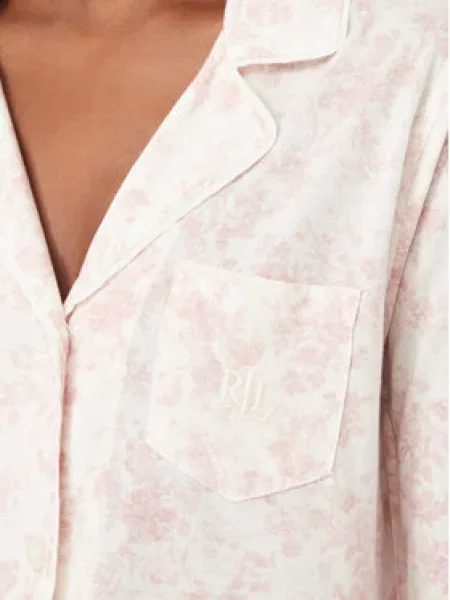 Noční košile LAUREN RALPH LAUREN růžová