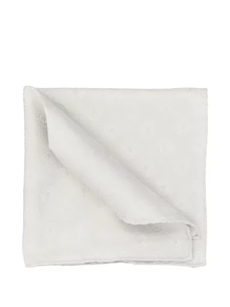Fular Brunello Cucinelli cu model floral din jacard