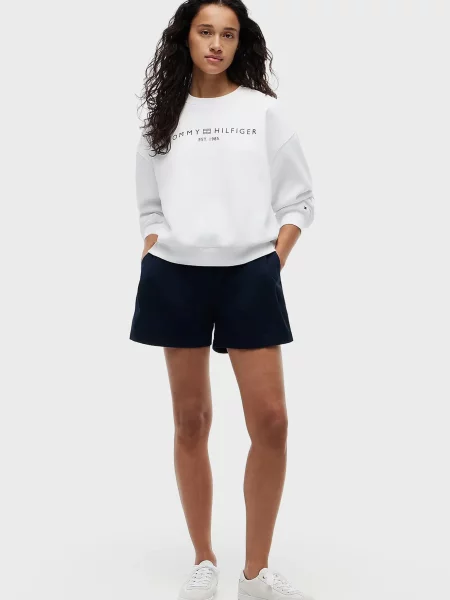 Свитшот Tommy Hilfiger с лого белый