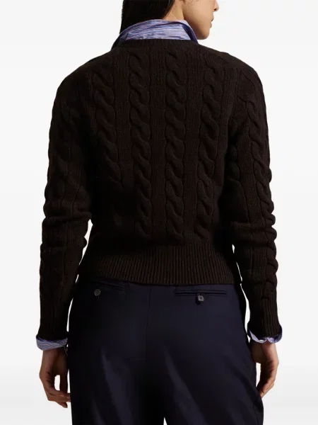 Căciulă Polo Ralph Lauren cu broderie cu dungi cowboy roșu