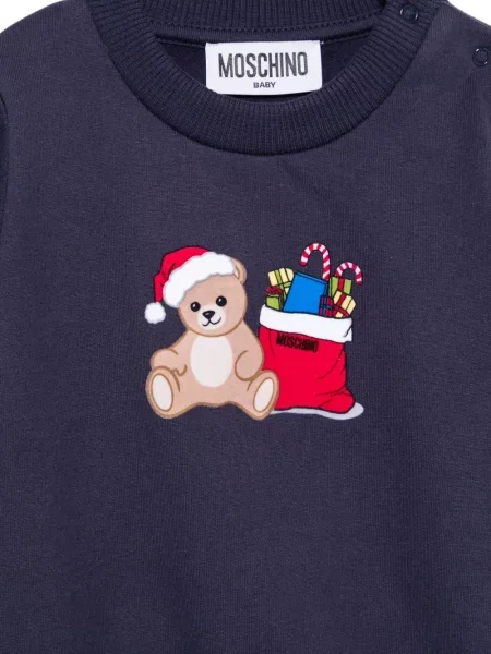 Bluza dziecięca Moschino niebieska
