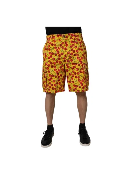 Szorty cargo Dolce And Gabbana żółte