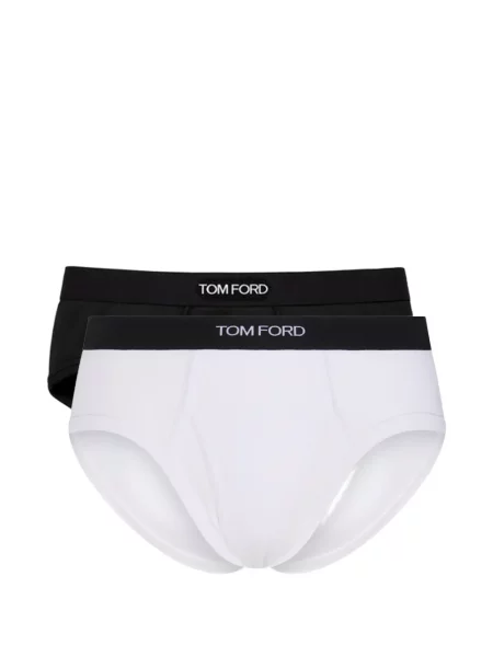 Kelnaitės Tom Ford su autografu balta