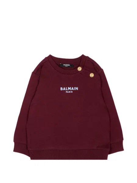 Sweter dziecięcy Balmain czerwony