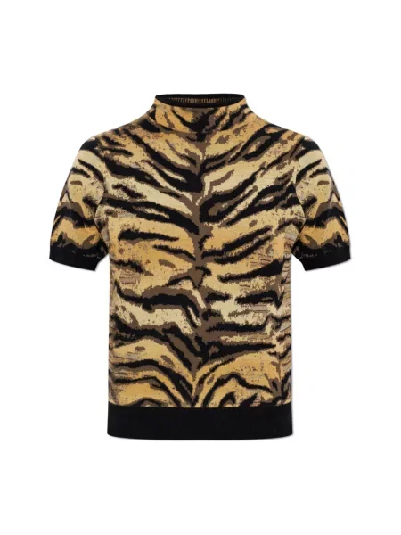 Kenzo sweter z domieszką wełny brązowy