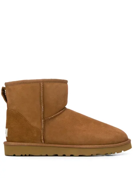 Cizme scurte Ugg din piele de căprioară maro