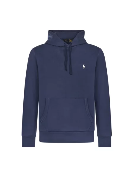 Bluza z kapturem Polo Ralph Lauren z kapturem niebieska