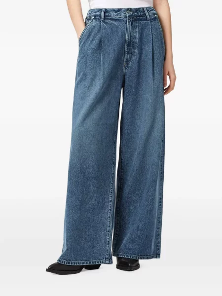 Blugi cu picior larg Allsaints albastru