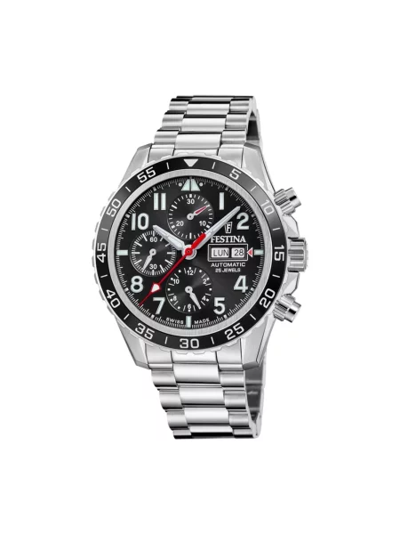 FESTINA Analogové hodinky Automatic watch Automatico Swiss Made' černá