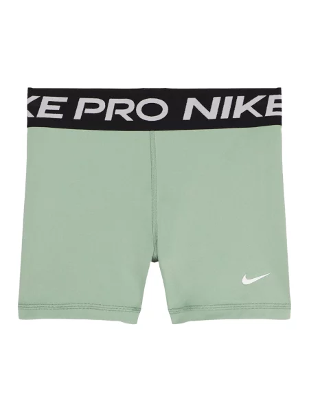 NIKE Športové nohavice Nike Pro pastelovo zelená biela