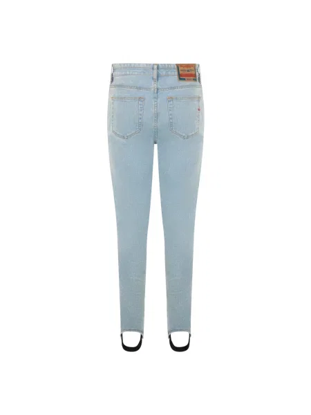 Skinny jeansy skinny Diesel niebieskie
