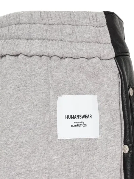 Fusta mini Pushbutton alergare gri