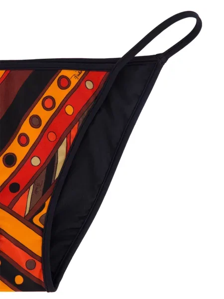 Bikini Pucci cu imagine cu imprimeu geometric negru