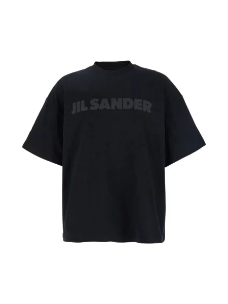 Koszulka Jil Sander z logo czarna