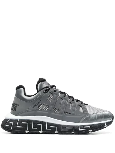 Sneakerși Versace La Greca argintiu