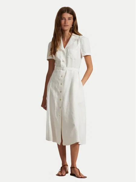 Polo Ralph Lauren Rochie tip cămașă alb