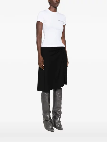 Scurt tricou Off-white cu imagine alb