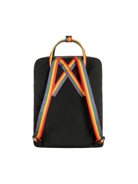 Fjallraven plecak Kanken Rainbow duży z aplikacją czarny