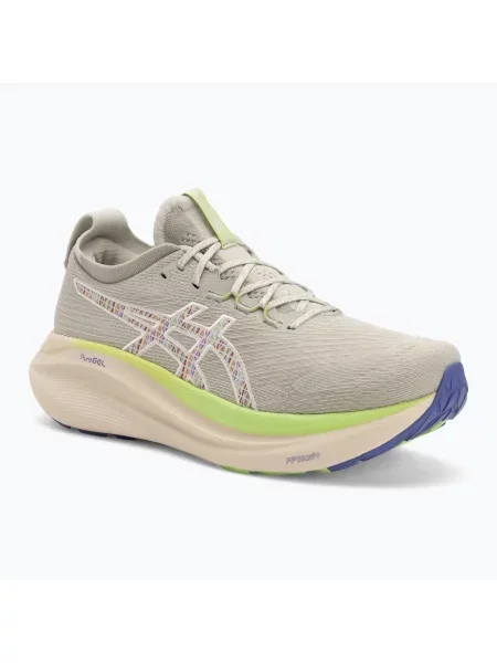 Încălțăminte de alergare pentru bărbați ASICS Gel-Nimbus 27 nature bathing/lime green verde
