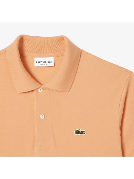 Lacoste Koszulka Polo Oryginał Petit Piqué pomarańczowa