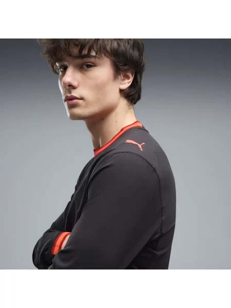 PUMA autentyczna trzecia koszulka z długim rękawem AC Milan Odzież S szary