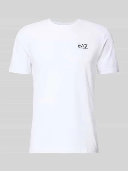 Koszulka Ea7 Emporio Armani z nadrukiem biała