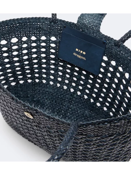 Geantă shopper Rixo din piele albastru