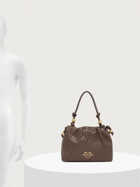 Кожаная сумка Love Moschino