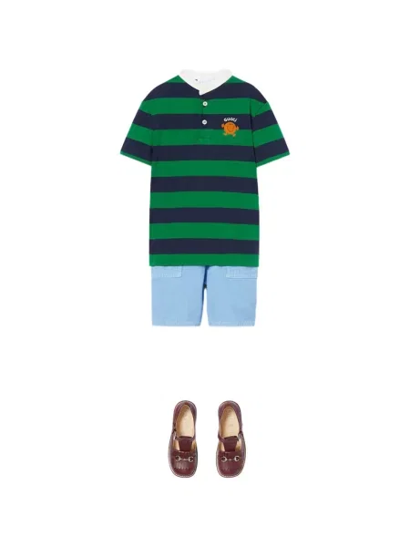 Koszulka polo dziecięca Gucci zielona