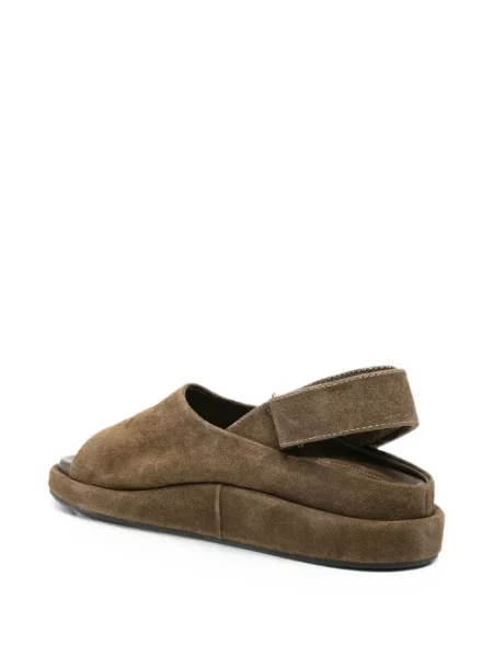 Sandale Sergio Moretti Firenze din piele de căprioară slingback maro
