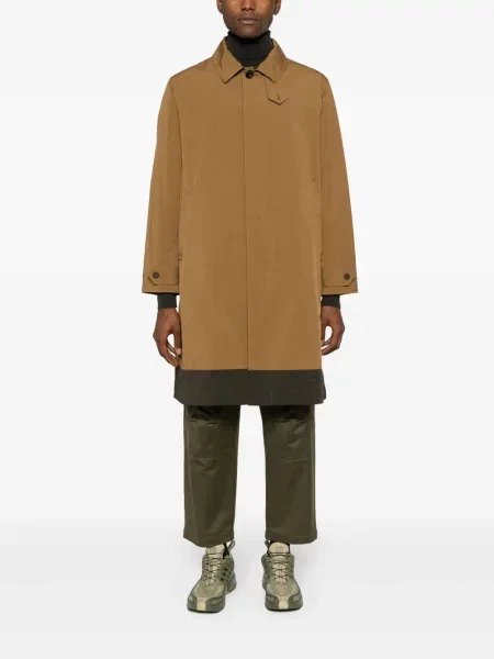 Klasikiniai apykaklė parka White Mountaineering balta