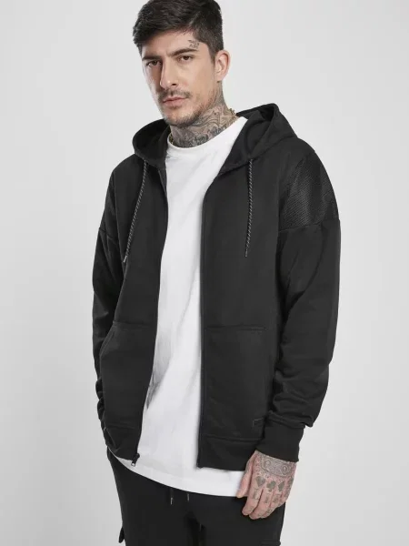 Флийс суичър с качулка Southpole черно