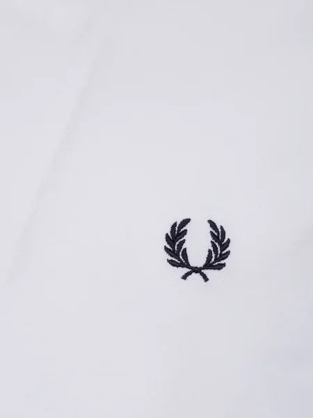 Polo Fred Perry cu broderie alb