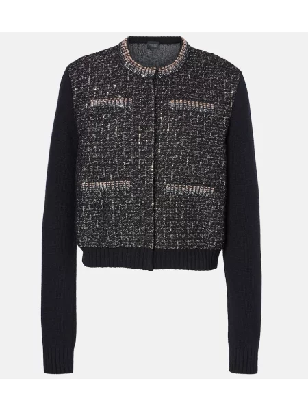 Cardigan Giambattista Valli de lână negru