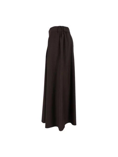 Spódnica midi Weekend Max Mara wełniana brązowa