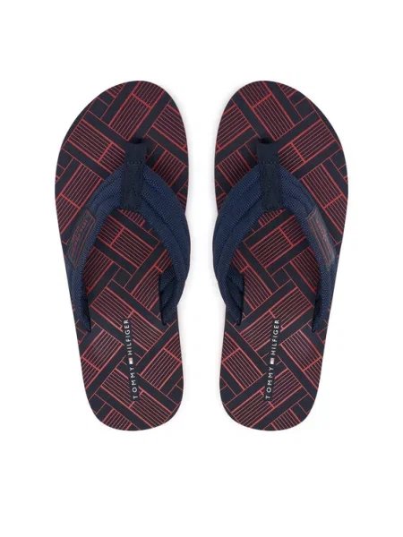 Tommy Hilfiger Джапанки Flag Patch Beach Тъмносин