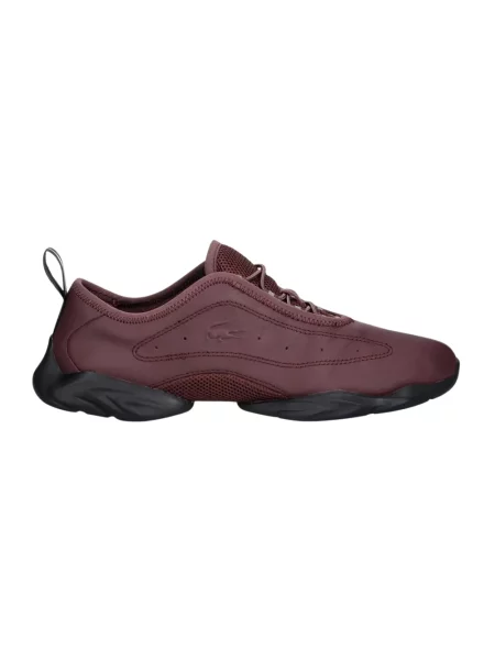 Buty do tenisa Lacoste skórzane do tenisa czerwone