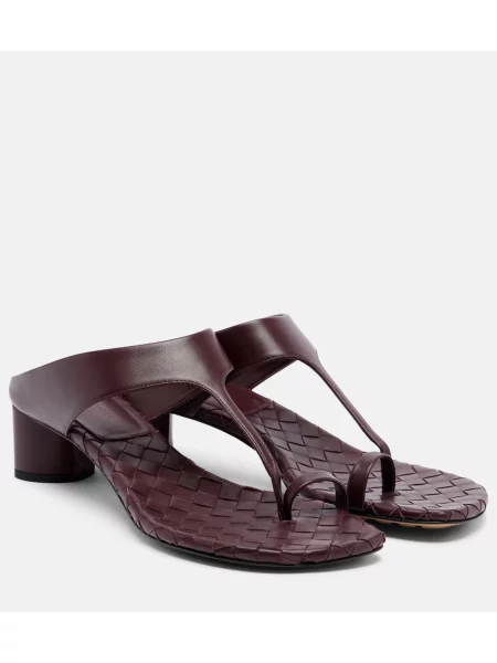 Chiloți tanga Bottega Veneta din piele