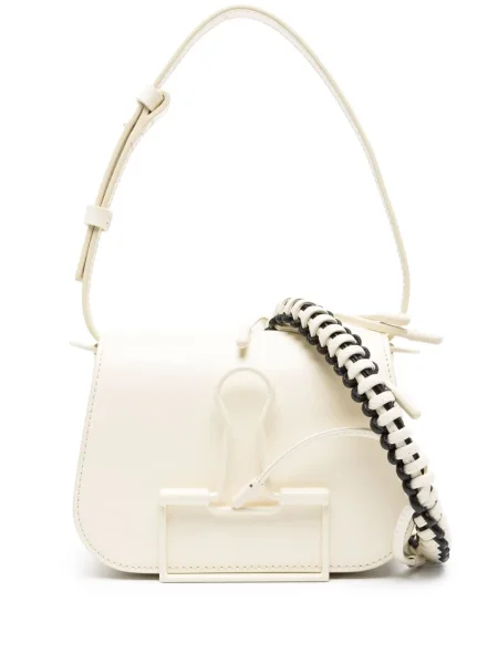 Geanta de piele Off-white din piele alb