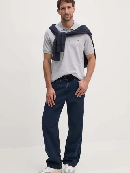 Lacoste polo szary