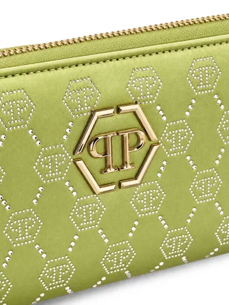 Portofel Philipp Plein cu autograf verde