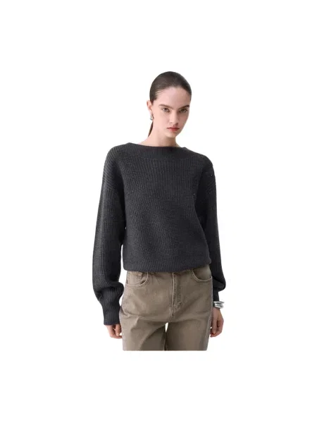 Sweter Liu Jo wełniany szary