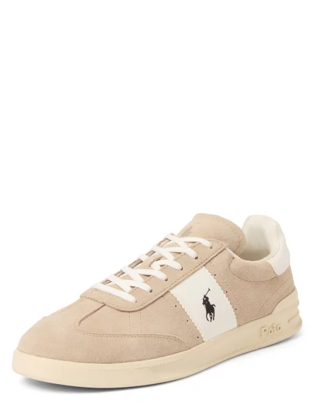 POLO RALPH LAUREN Sneakers AERA | piele întoarsă alb