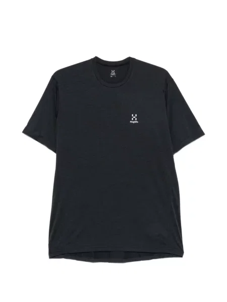 Scurt tricou Haglöfs cu imagine negru