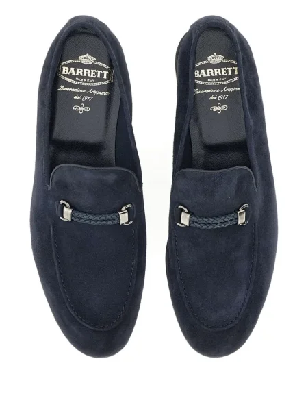 Pantofi loafer Neil Barrett din piele de căprioară albastru