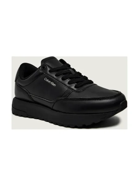 Calvin Klein Teniși din piele CITY RUNNER negru