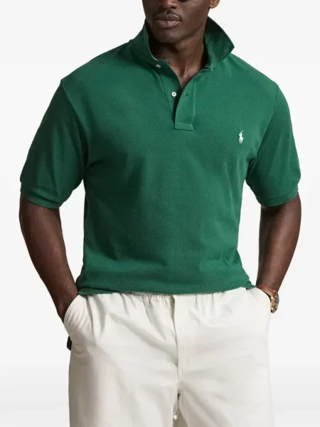 Șosete Polo Ralph Lauren cu broderie în carouri de flanelă verde