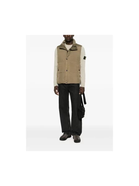 Kamizelka Stone Island z kamieniami brązowa