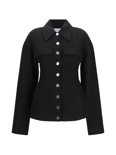 Scurt geacă Sportmax de lână negru